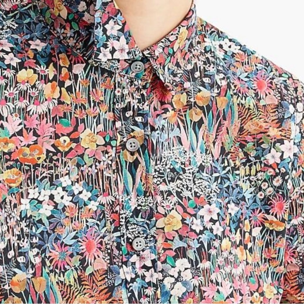 J. Crew Liberty London button-down top size 10